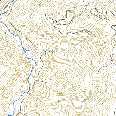 Pacific Spatial Solutions, Inc. 543656 湯涌 （ゆわく Yuwaku）, 地形図 digital map