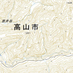 Pacific Spatial Solutions, Inc. 543713 飛騨青屋（ひだあおや Hidaaoya）, 地形図 digital map