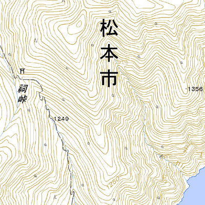 Pacific Spatial Solutions, Inc. 543715 梓湖（あずさこ Azusako）, 地形図 digital map