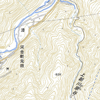 Pacific Spatial Solutions, Inc. 543730 角川（つのがわ Tsunogawa）, 地形図 digital map