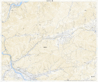 Pacific Spatial Solutions, Inc. 543731 林（はやし Hayashi）, 地形図 digital map