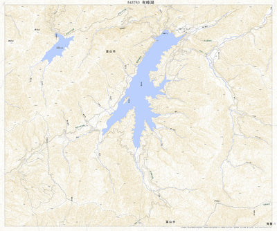 Pacific Spatial Solutions, Inc. 543753 有峰湖（ありみねこ Arimineko）, 地形図 digital map