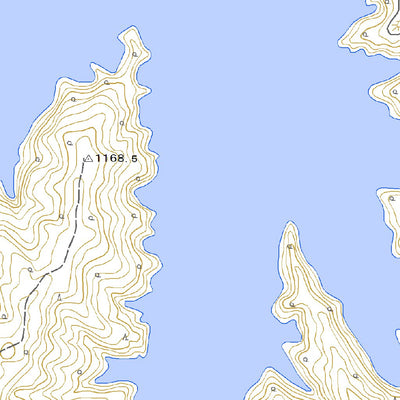Pacific Spatial Solutions, Inc. 543753 有峰湖（ありみねこ Arimineko）, 地形図 digital map