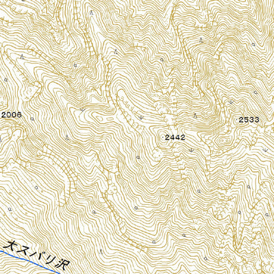 Pacific Spatial Solutions, Inc. 543765 黒部湖（くろべこ Kurobeko）, 地形図 digital map