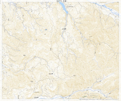 Pacific Spatial Solutions, Inc. 543773 大岩（おおいわ Oiwa）, 地形図 digital map