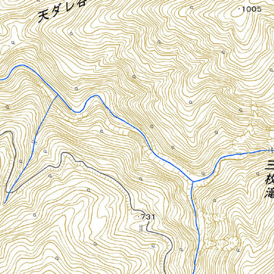 Pacific Spatial Solutions, Inc. 543773 大岩（おおいわ Oiwa）, 地形図 digital map