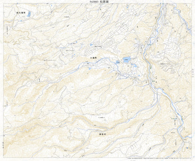 Pacific Spatial Solutions, Inc. 543803 松原湖 （まつばらこ Matsubarako）, 地形図 digital map