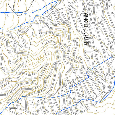 Pacific Spatial Solutions, Inc. 543811 霧ヶ峰 （きりがみね Kirigamine）, 地形図 digital map