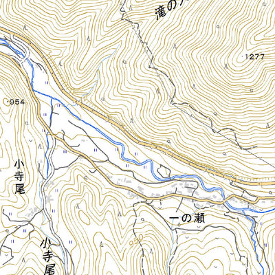 Pacific Spatial Solutions, Inc. 543830 三才山 （みさやま Misayama）, 地形図 digital map