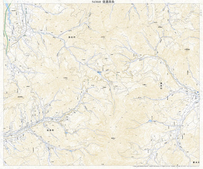 Pacific Spatial Solutions, Inc. 543840 信濃西条 （しなのにしじょう Shinanonishijo）, 地形図 digital map