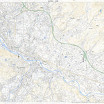 Pacific Spatial Solutions, Inc. 543842 上田 （うえだ Ueda）, 地形図 digital map