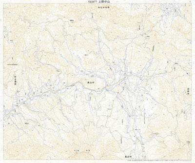 Pacific Spatial Solutions, Inc. 543877 上野中山 （こうずけなかやま Kozukenakayama）, 地形図 digital map