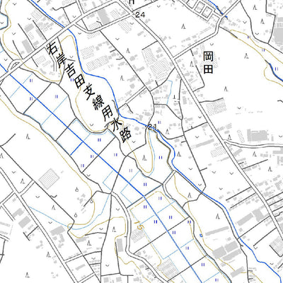 Pacific Spatial Solutions, Inc. 543917 石下 （いしげ Ishige）, 地形図 digital map
