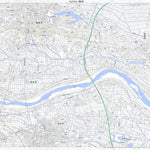 Pacific Spatial Solutions, Inc. 543924 館林 （たてばやし Tatebayashi）, 地形図 digital map