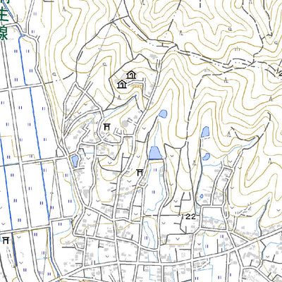 Pacific Spatial Solutions, Inc. 543942 桐生 （きりゅう Kiryu）, 地形図 digital map
