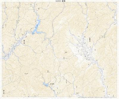 Pacific Spatial Solutions, Inc. 543953 番場 （ばんば Bamba）, 地形図 digital map