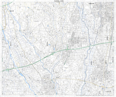 Pacific Spatial Solutions, Inc. 543956 壬生 （みぶ Mibu）, 地形図 digital map