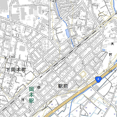 Pacific Spatial Solutions, Inc. 543977 宝積寺 （ほうしゃくじ Hoshakuji）, 地形図 digital map