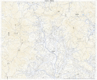 Pacific Spatial Solutions, Inc. 544031 加波山 （かばさん Kabasan）, 地形図 digital map