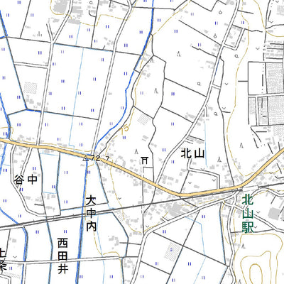 Pacific Spatial Solutions, Inc. 544050 真岡 （もおか Moka）, 地形図 digital map