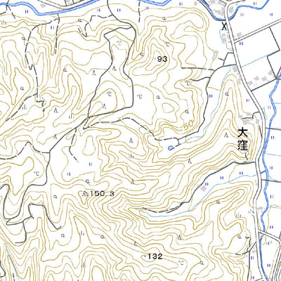 Pacific Spatial Solutions, Inc. 553617 飯久保 （いいくぼ Iikubo）, 地形図 digital map