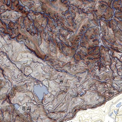 Pacific Spatial Solutions, Inc. 553637 能登二宮 （のとにのみや Notoninomiya）,CS立体図+地形図 digital map
