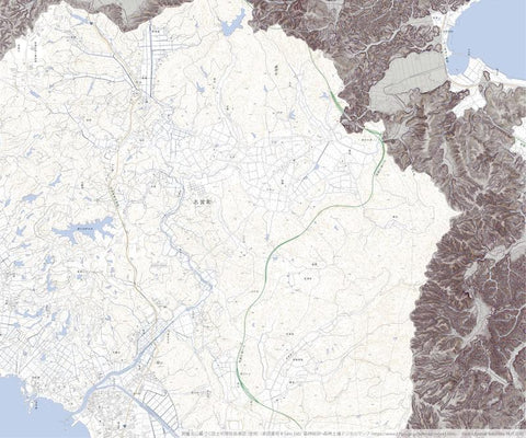 Pacific Spatial Solutions, Inc. 553646 能登高浜 （のとたかはま Nototakahama）, CS立体図+地形図 digital map