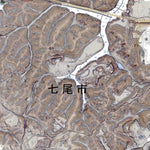 Pacific Spatial Solutions, Inc. 553647 七尾 （ななお Nanao）, CS立体図+地形図 digital map