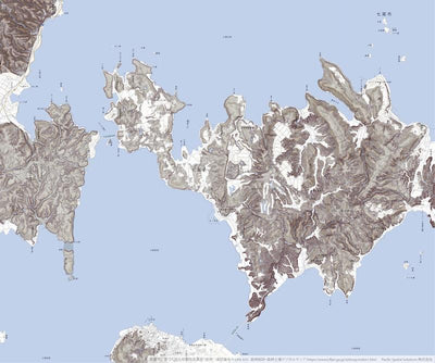 Pacific Spatial Solutions, Inc. 553657 和倉 （わくら Wakura）, CS立体図+地形図 digital map