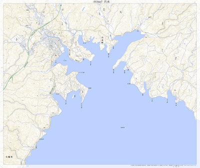 Pacific Spatial Solutions, Inc. 553667 穴水 （あなみず Anamizu）, 地形図 digital map