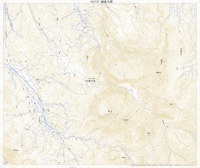 Pacific Spatial Solutions, Inc. 553737 越後大野 （えちごおおの Echigoono）, 地形図 digital map