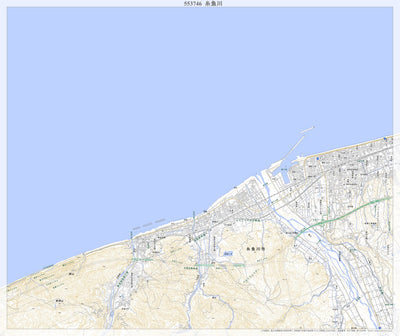 Pacific Spatial Solutions, Inc. 553746 糸魚川 （いといがわ Itoigawa）, 地形図 digital map