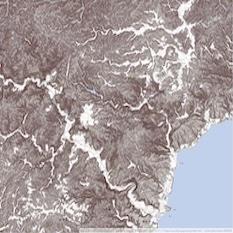 Pacific Spatial Solutions, Inc. 553770 鵜川 （うかわ Ukawa）, CS立体図+地形図 digital map