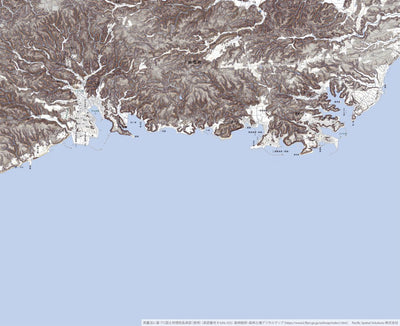Pacific Spatial Solutions, Inc. 553771 宇出津 （うしつ Ushitsu）, CS立体図+地形図 digital map