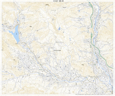 Pacific Spatial Solutions, Inc. 553807 猿ヶ京 （さるがきょう Sarugakyo）, 地形図 digital map