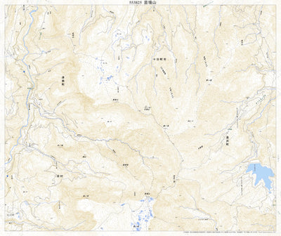 Pacific Spatial Solutions, Inc. 553825 苗場山 （なえばさん Naebasan）, 地形図 digital map