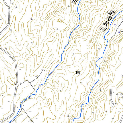Pacific Spatial Solutions, Inc. 553834 信濃森 （しなのもり Shinanomori）, 地形図 digital map