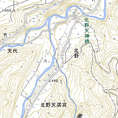 Pacific Spatial Solutions, Inc. 553834 信濃森 （しなのもり Shinanomori）, 地形図 digital map