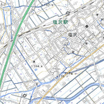 Pacific Spatial Solutions, Inc. 553846 塩沢 （しおざわ Shiozawa）, 地形図 digital map