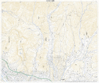 Pacific Spatial Solutions, Inc. 553900 後閑 （ごかん Gokan）, 地形図 digital map