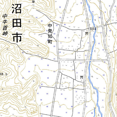 Pacific Spatial Solutions, Inc. 553900 後閑 （ごかん Gokan）, 地形図 digital map