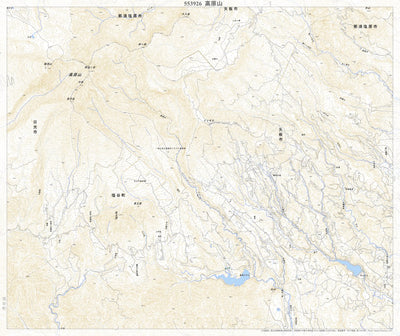 Pacific Spatial Solutions, Inc. 553926 高原山 （たかはらやま Takaharayama）, 地形図 digital map
