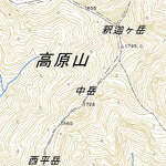 Pacific Spatial Solutions, Inc. 553926 高原山 （たかはらやま Takaharayama）, 地形図 digital map