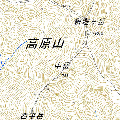 Pacific Spatial Solutions, Inc. 553926 高原山 （たかはらやま Takaharayama）, 地形図 digital map