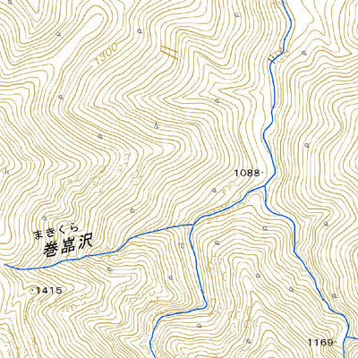 Pacific Spatial Solutions, Inc. 553941 平ヶ岳 （ひらがたけ Hiragatake）, 地形図 digital map