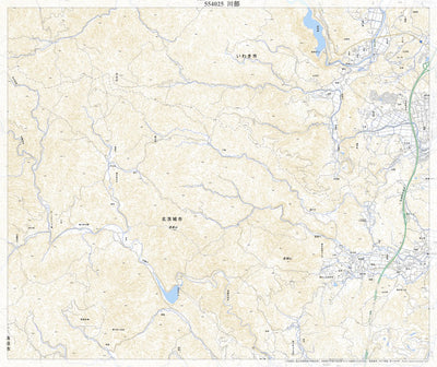Pacific Spatial Solutions, Inc. 554025 川部 （かわべ Kawabe）, 地形図 digital map