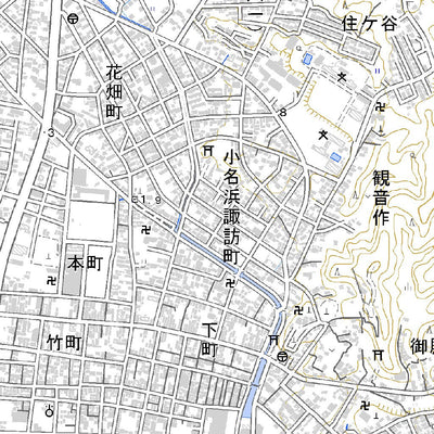 Pacific Spatial Solutions, Inc. 554037 小名浜 （おなはま Onahama）, 地形図 digital map