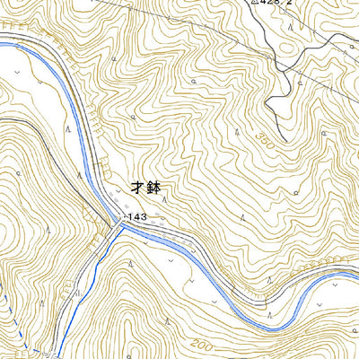 Pacific Spatial Solutions, Inc. 554045 上遠野 （かとおの Katono）, 地形図 digital map