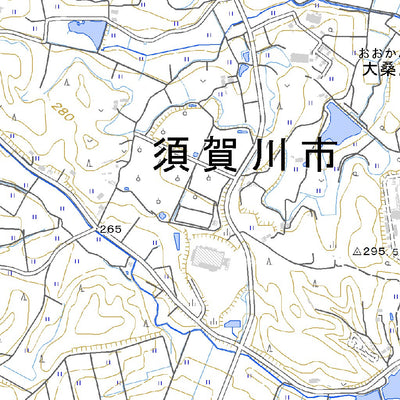 Pacific Spatial Solutions, Inc. 554072 須賀川西部 （すかがわせいぶ Sukagawaseibu）, 地形図 digital map