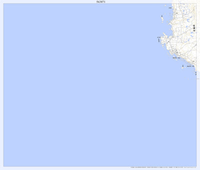 Pacific Spatial Solutions, Inc. 563871 長岡 （ながおか Nagaoka）, 地形図 digital map